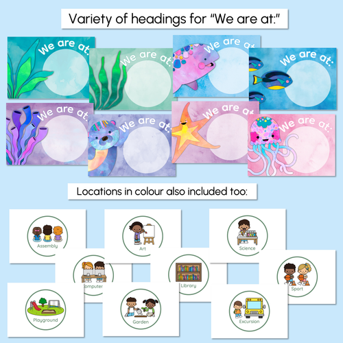 Resource preview 4 for Where Are We? Classroom Display - The Sea of Wonder Collection - Calming Classroom Decor