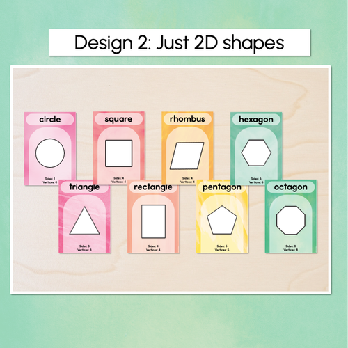 Resource preview 3 for 2D Shape Posters - The Tutti Frutti Collection - Colourful Classroom Decor