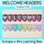 1 for WELCOME BUNTING & ACCENTS - The Kutopia Collection - Kutopia Prints