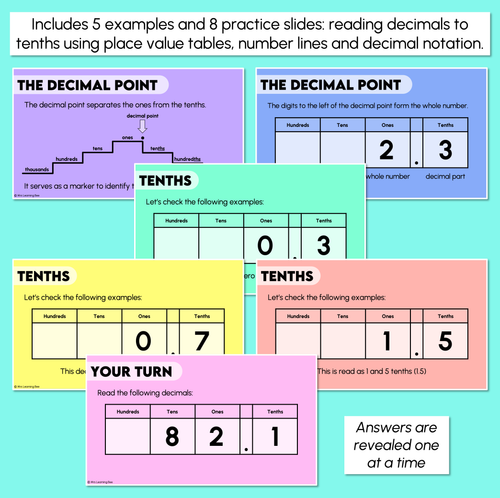 Resource preview 3 for Introducing Decimals: Tenths - Digital Slides