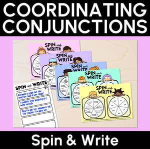 Coordinating Conjunctions Spin & Write Mats