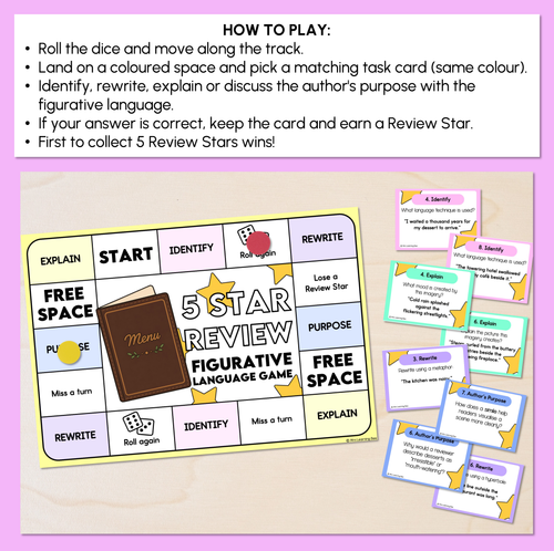 Resource preview 2 for 5 Star Review - Figurative Language Game
