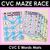1 for CVC Words Maze Race - CVC E Words Mats