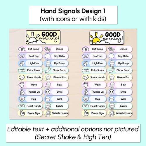 Resource preview 2 for Morning Greetings - Editable Pastel Templates