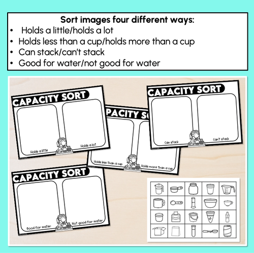 Resource preview 2 for Capacity Sorting Mats – Cut & Paste Version