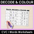5 for Trace, Decode & Colour - CVC CVCC CCVC Words Decodable Worksheets Bundle