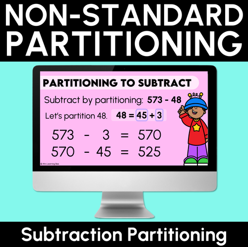 Resource preview 1 for Subtraction Partitioning - Non-standard Partition - Teaching Slides