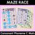 1 for Consonant Phoneme C Words Maze Race - Consonant C Words Mats