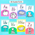 2 for Alphabet Posters - The Kutopia Collection - Watercolour Rainbow with Clipart