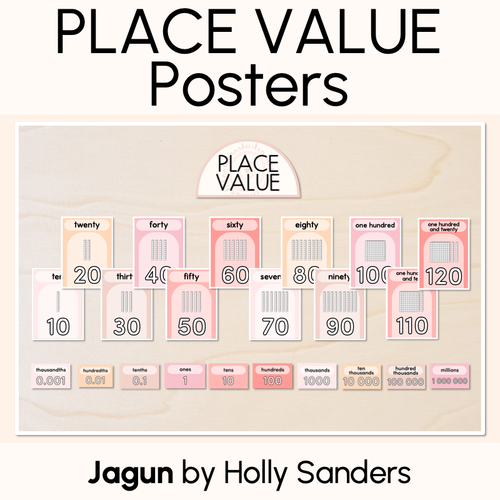 Resource preview 1 for PLACE VALUE POSTERS - The Jagun Collection