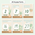 3 for Number Posters 1-30 - The Greenhouse Collection - Natural Classroom Decor