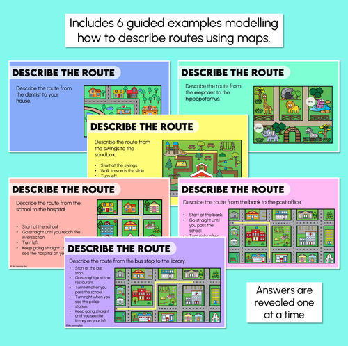 Resource preview 3 for Describing a Route - Position & Direction - Digital Slides