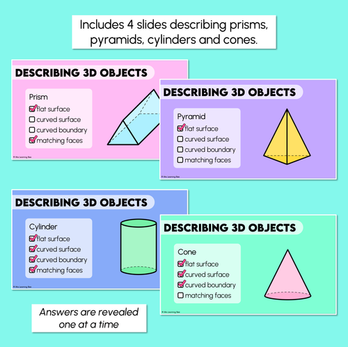 Resource preview 3 for Comparing 3D Objects - Digital Slides