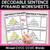 1 for Decodable Sentence Pyramid Worksheets - Mixed CVCC CCVC Words
