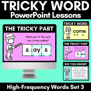 High Frequency Heart Word Lessons SET 3-  WORDS WITH TRICKY SPELLINGS