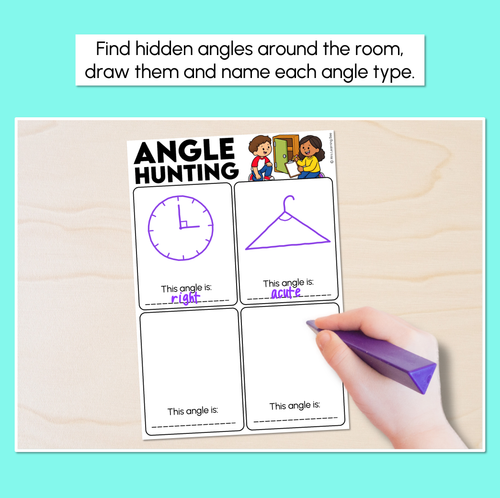 Resource preview 2 for Angle Hunting Activity - Identifying Angles with Invisible Arms