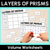 1 for Layers of Prisms Worksheets