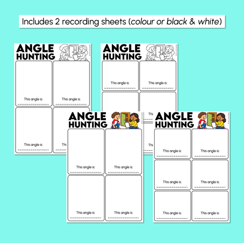 Resource preview 3 for Angle Hunting Activity - Identifying Angles with Invisible Arms