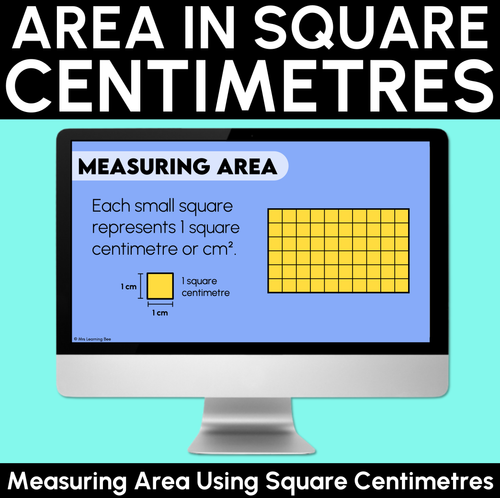 Resource preview 1 for Measuring Area Using Square Centimetres – Digital Slides