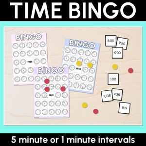 Time Bingo - Reading Time Bingo Boards