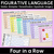 1 for Figurative Language - Four in a Row Game