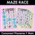 1 for Consonant Phoneme Y Words Maze Race - Consonant Y Words Mats