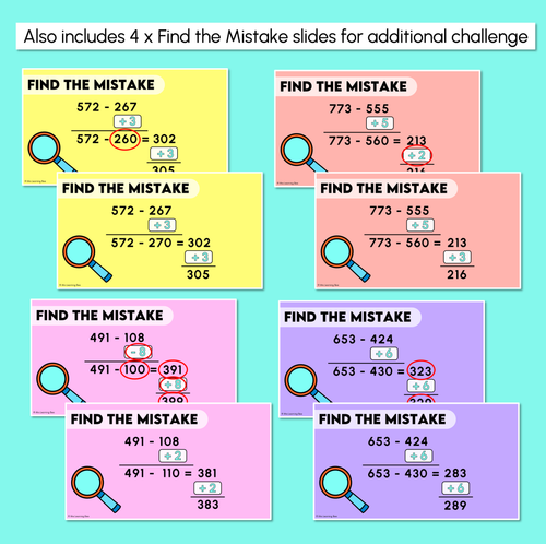 Resource preview 7 for Compensation Strategy - Subtraction Worksheets