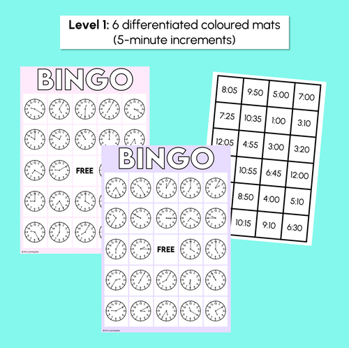 Resource preview 2 for Time Bingo - Reading Time Bingo Boards