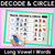 3 for Trace, Decode & Circle - Long Vowel Words - Decodable Word Mats Bundle