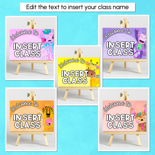 Resource preview 3 for Welcome to our Class EDITABLE SIGNS - The Kutopia Collection