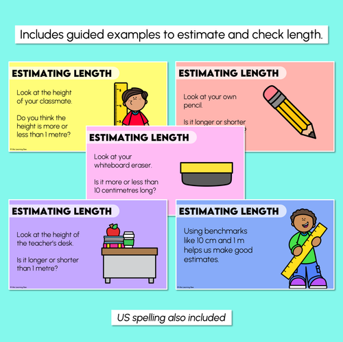 Resource preview 3 for Estimating Length - Measuring Using Benchmarks - Digital Slides