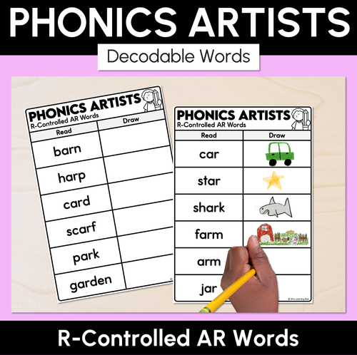Resource preview 2 for Phonics Artists - R-Controlled Decodable Words Activity Bundle