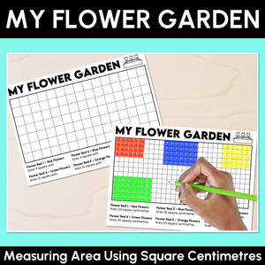 My Flower Garden – Measuring Area Using Square Centimetres