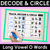 5 for Trace, Decode & Circle - Long Vowel Words - Decodable Word Mats Bundle