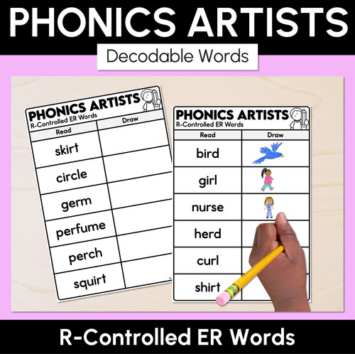 Resource preview 5 for Phonics Artists - R-Controlled Decodable Words Activity Bundle