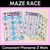 1 for Consonant Phoneme Z Words Maze Race - Consonant Z Words Mats