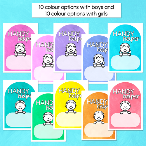 Resource preview 2 for Handy Helpers Classroom Jobs Display - The Kutopia Collection
