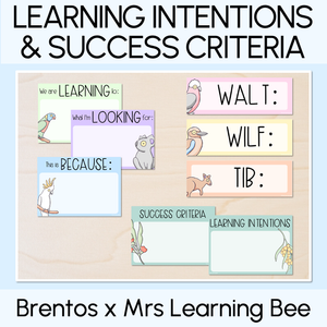 Learning Intentions & Success Criteria - LISC Posters - The Brentos Collection