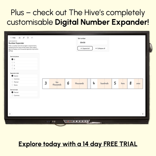 Resource preview 4 for Expand the Number Worksheets - 4-Digit Numbers Expanded Form