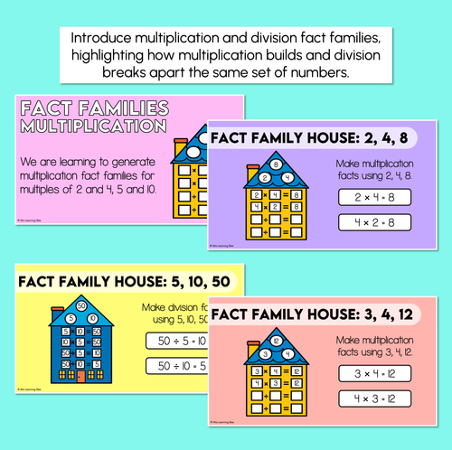Resource preview 2 for Fact Families - Multiplication Challenge - Digital Slides