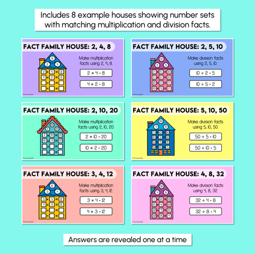 Resource preview 3 for Fact Families - Multiplication Challenge - Digital Slides