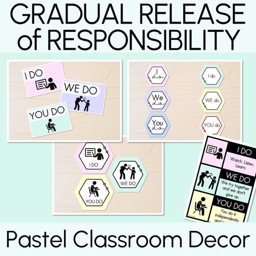 Resource preview 5 for Pastel Classroom Decor Bundle