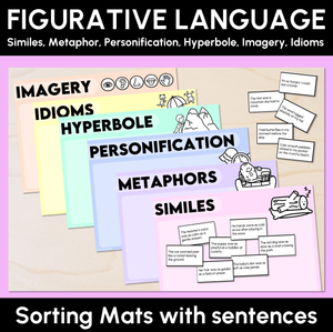 Figurative Language Sorting Mats with Sentences