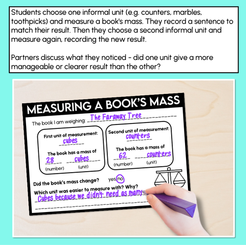 Resource preview 2 for Measuring a Book’s Mass