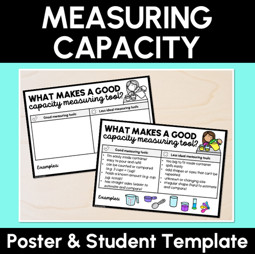 Resource preview 7 for Measure & Compare Capacity by Filling - Grade 1 & 2 Unit of Work