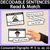 6 for Consonant Digraph Decodable Sentence Activities COMPLETE BUNDLE