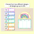 2 for DAYS OF SCHOOL DISPLAY- The Kasey Rainbow Collection
