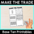 1 for Trading Base Ten Blocks - Make the Trade Printables