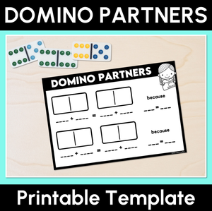 Domino Partners - Addition & Subtraction- Printable Templates