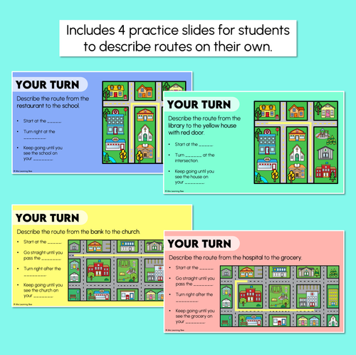 Resource preview 4 for Describing a Route - Position & Direction - Digital Slides